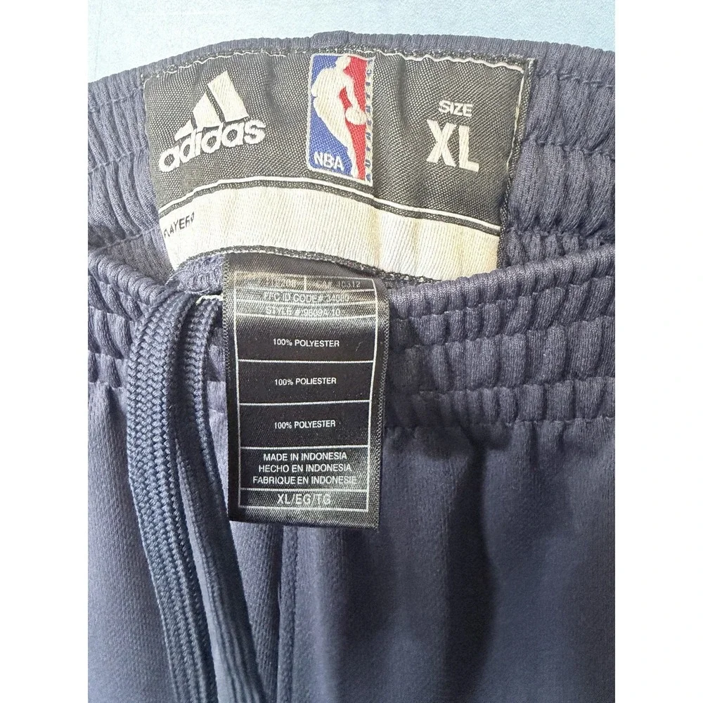 Utah‎ Jazz Shorts  XL Navy Adidas Authentics  NBA Basketball Long Adam Sandler
